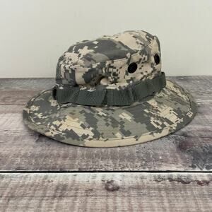 US Military ACU Digital Type II Hot Weather Sun-Hat Cap Boonie Size 6 1/2